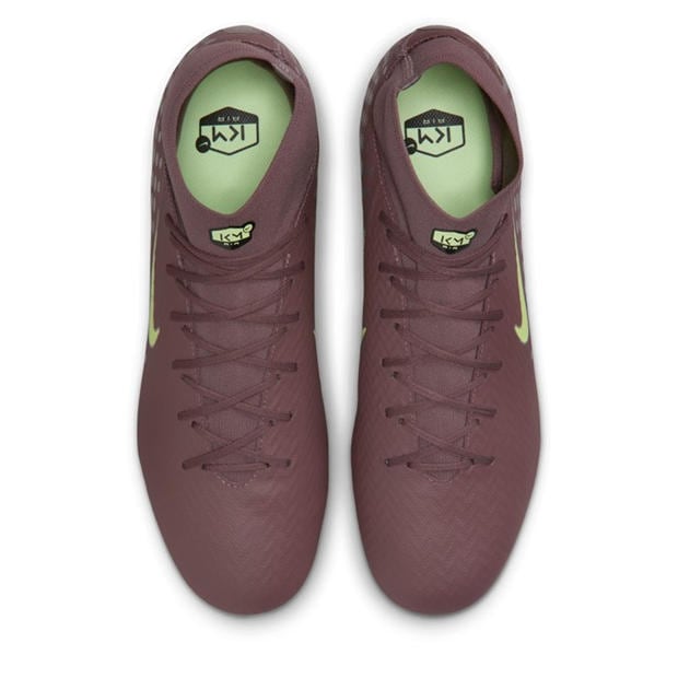 Plum/Silver - Nike - Zoom Mercurial Superfly 10 Academy Adults Firm Ground Football Boots