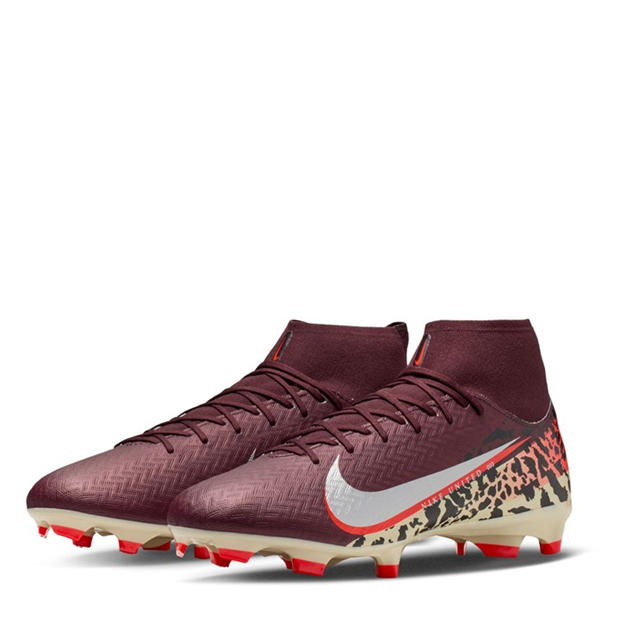 Burgundy/Print - Nike - Zoom Mercurial Superfly 10 Academy Adults Firm Ground Football Boots