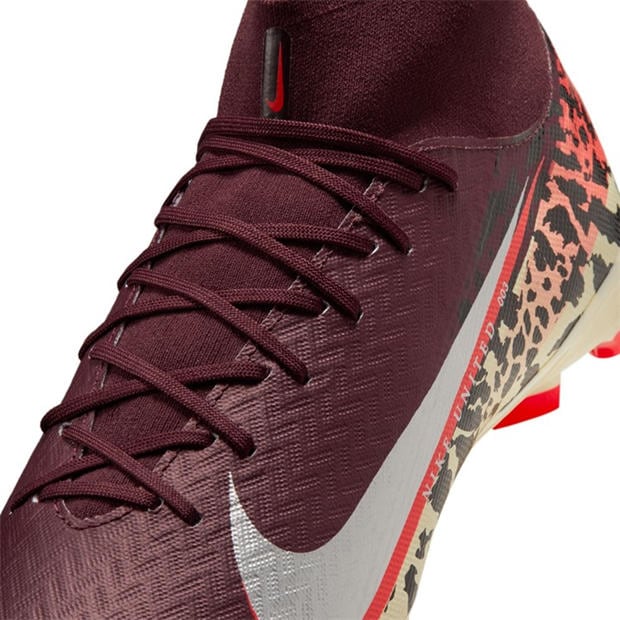 Burgundy/Print - Nike - Zoom Mercurial Superfly 10 Academy Adults Firm Ground Football Boots