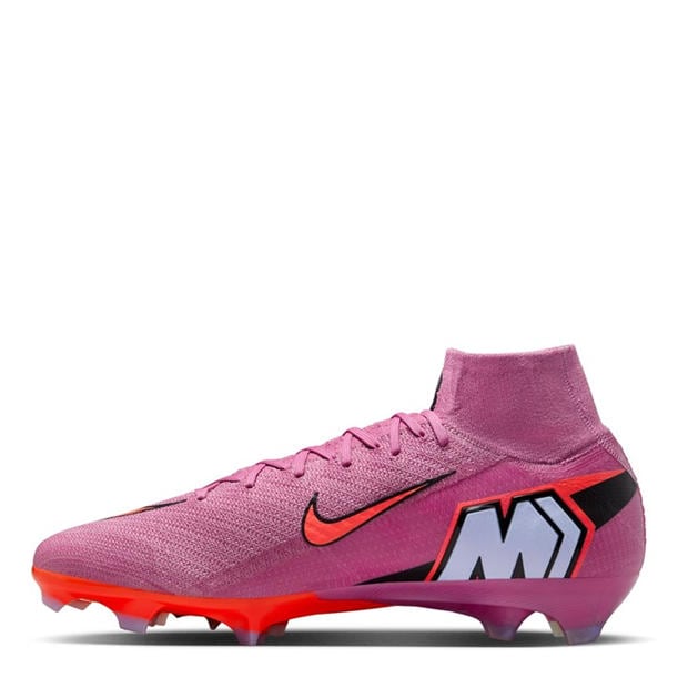 Rózsaszín/Fekete - Nike - Mercurial Superfly 10 Elite Adults Firm Ground Football Boots