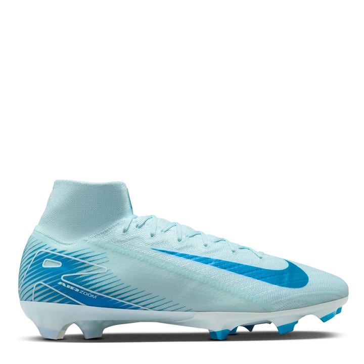Nike Men's Blue Mercurial Superfly 10 Elite  Firm Ground Football Boots in Size 12, Sports Direct
