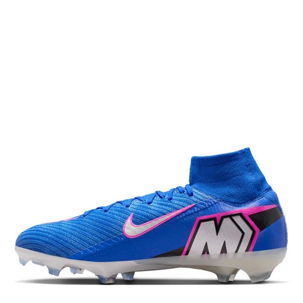 Blue/Pink/White - Nike - Mercurial Superfly 10 Elite Adults Firm Ground Football Boots