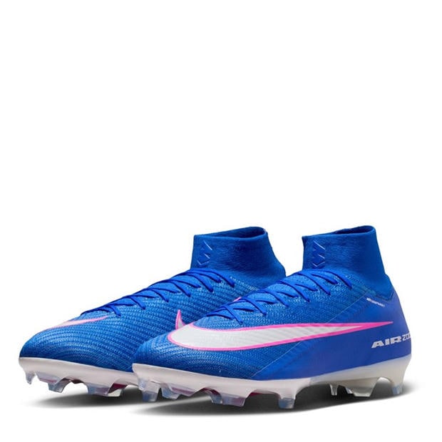 Blue/Pink/White - Nike - Mercurial Superfly 10 Elite Adults Firm Ground Football Boots