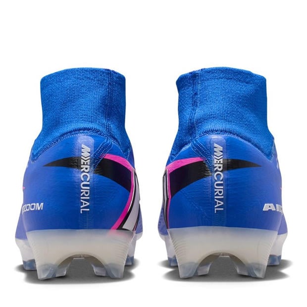 Blue/Pink/White - Nike - Mercurial Superfly 10 Elite Adults Firm Ground Football Boots