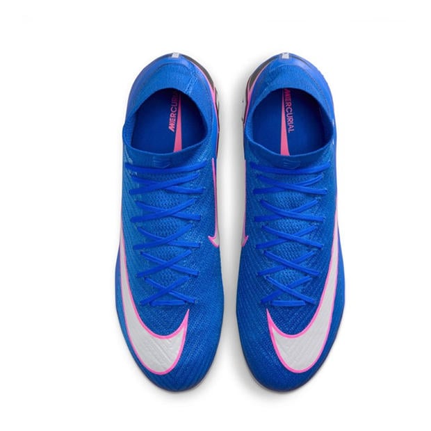 Blue/Pink/White - Nike - Mercurial Superfly 10 Elite Adults Firm Ground Football Boots