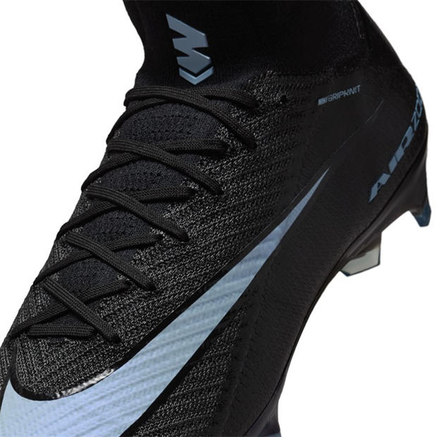 Fekete/Kék - Nike - Mercurial Superfly 10 Elite Adults Firm Ground Football Boots