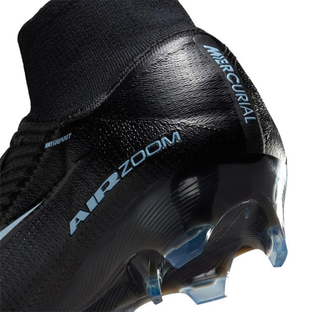 Fekete/Kék - Nike - Mercurial Superfly 10 Elite Adults Firm Ground Football Boots