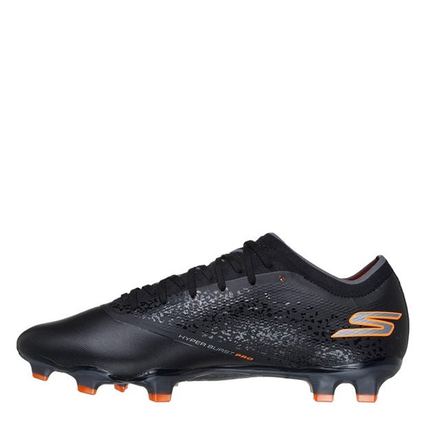 Črna/Oranžna - Skechers - Razor Elite Adults Firm Ground Football Boots