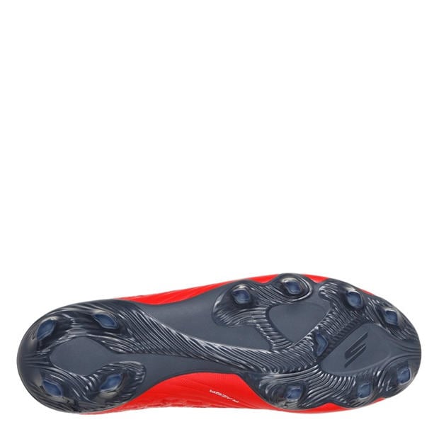 Red/Black - Skechers - Razor Adults Academy Firm Ground Football Boots