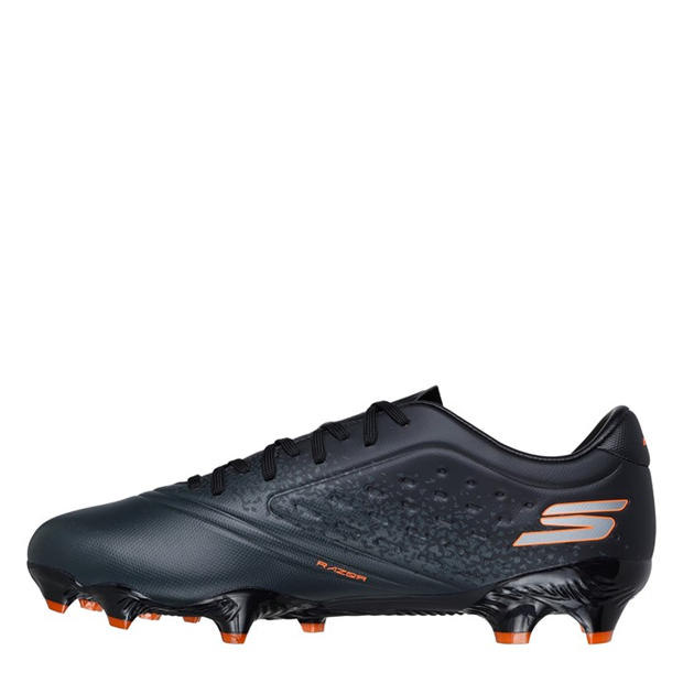 Čierna/Oranžová - Skechers - Razor Adults Academy Firm Ground Football Boots