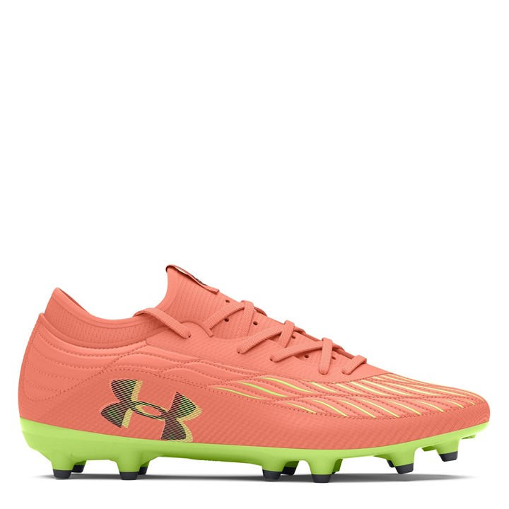 Under Armour Men's Orange Magnetico Elite 4 Firm Ground Football Boots Size 7