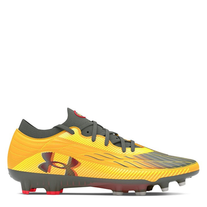 Under Armour Men's Yellow Magnetico Elite 4 Firm Ground Football Boots in Size 12.5, Sports Direct