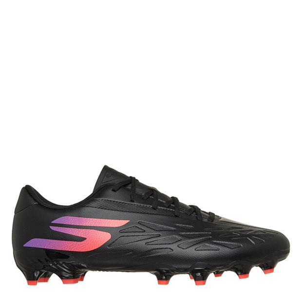 Black/Purple - Skechers - Men's Razor .4 Firm Ground Football Boot