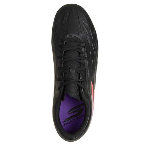 Black/Purple - Skechers - Men's Razor .4 Firm Ground Football Boot