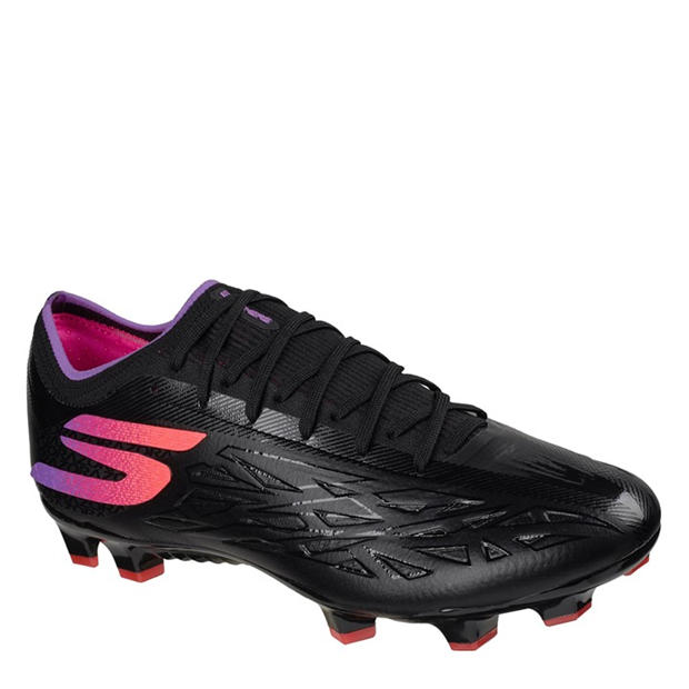 Black/Purple - Skechers - Mens Razor 2 Firm Ground Football Boot
