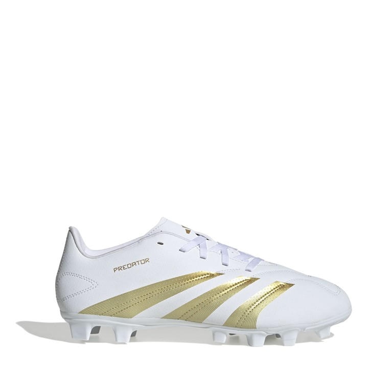 Adidas Men's White Predator Club Firm Ground Football Boots in Size 10, Sports Direct
