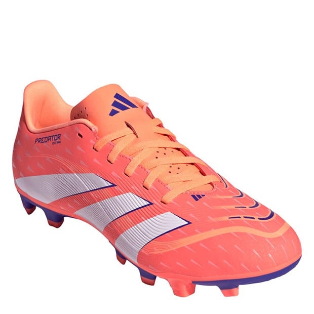 Оранжево/Бяло - adidas - Predator Club Firm Ground Football Boots