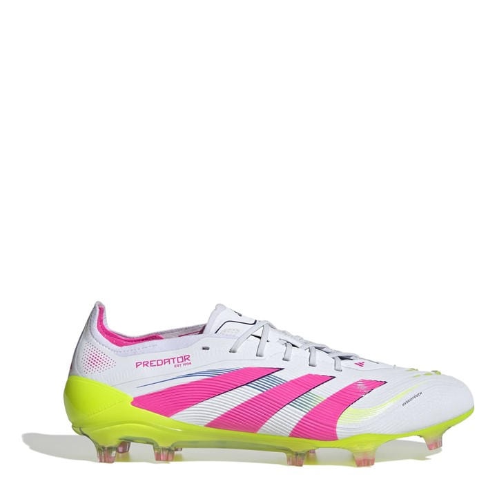 Adidas Men's White Predator Elite Firm Ground Football Boots Size 11.5