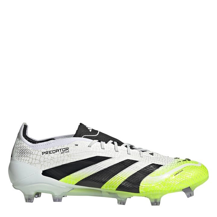 Adidas Men's White Predator Elite Firm Ground Football Boots in Size 5.5, Sports Direct
