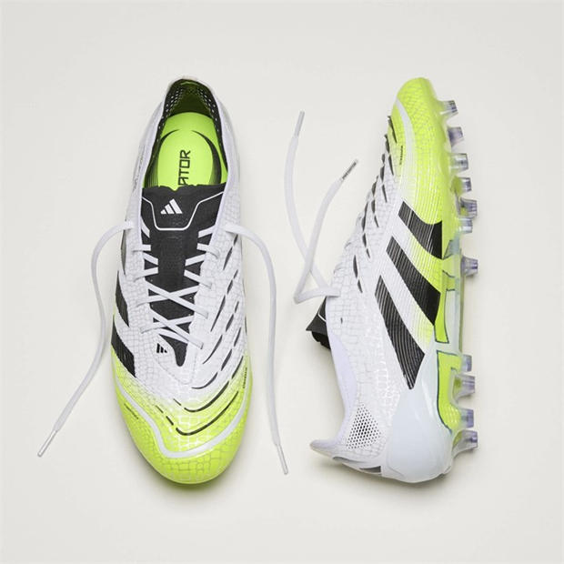 White/Blk/Lemon - adidas - Predator Elite Firm Ground Football Boots