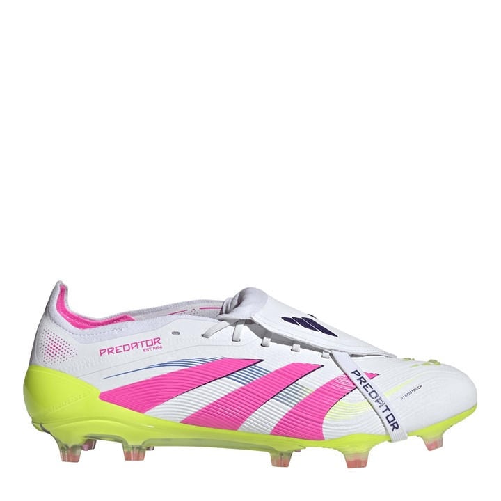 Adidas Men's White Predator Elite Fold-Over Tongue Firm Ground Football Boots