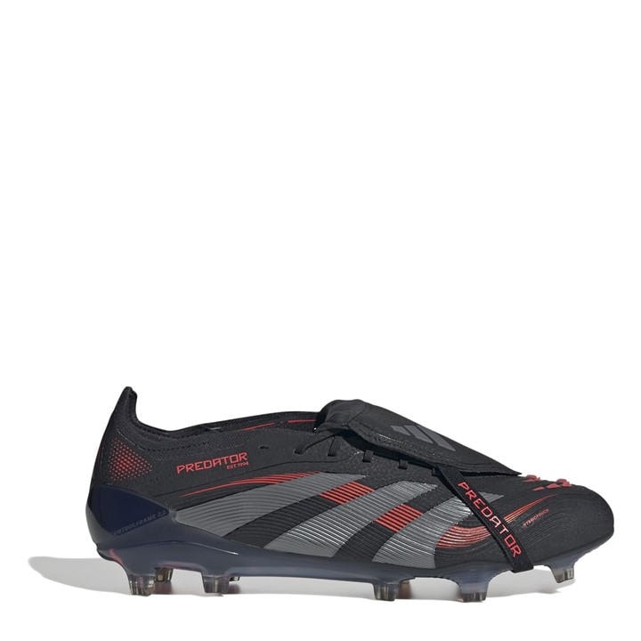 Adidas Men's Black Predator Elite Fold-Over Tongue Firm Ground Football Boots Size 11.5