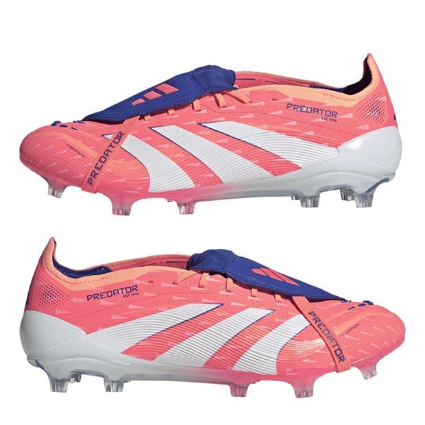 Оранжево/Бяло - adidas - Predator Elite Fold-Over Tongue Firm Ground Football Boots