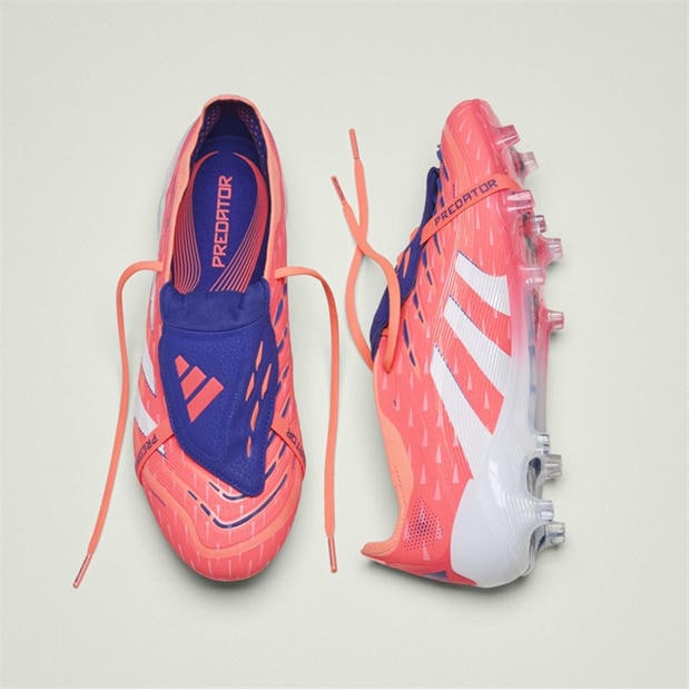Оранжево/Бяло - adidas - Predator Elite Fold-Over Tongue Firm Ground Football Boots