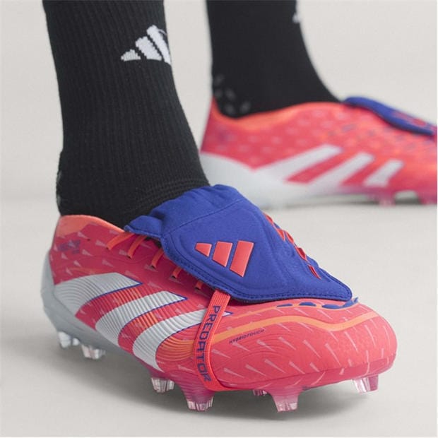 Оранжево/Бяло - adidas - Predator Elite Fold-Over Tongue Firm Ground Football Boots