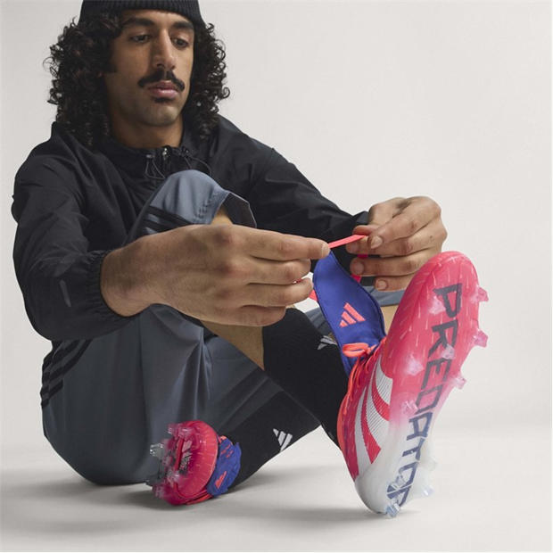 Оранжево/Бяло - adidas - Predator Elite Fold-Over Tongue Firm Ground Football Boots