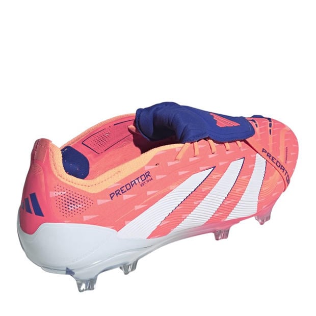 Оранжево/Бяло - adidas - Predator Elite Fold-Over Tongue Firm Ground Football Boots