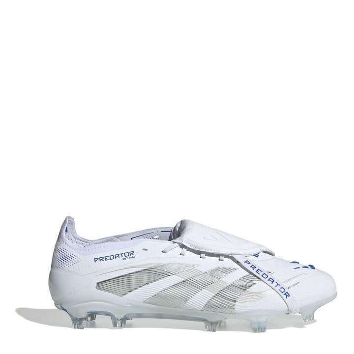 Adidas Men's White Predator Elite Fold-Over Tongue Firm Ground Football Boots