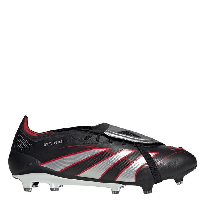 Adidas Men's Black Predator Elite Fold-Over Tongue Firm Ground Football Boots in Size 8, Sports Direct