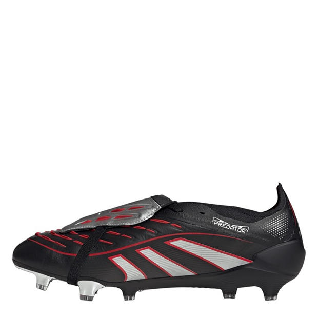 Черно/Червено - adidas - Predator Elite Fold-Over Tongue Firm Ground Football Boots