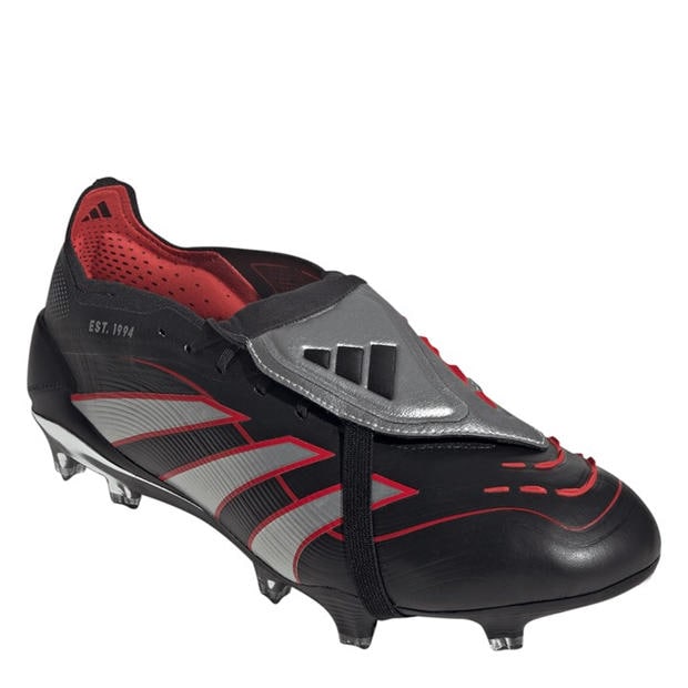 Черно/Червено - adidas - Predator Elite Fold-Over Tongue Firm Ground Football Boots