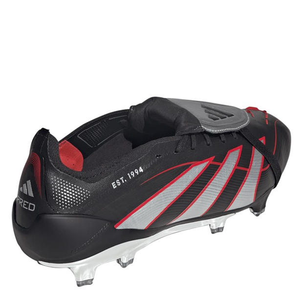 Черно/Червено - adidas - Predator Elite Fold-Over Tongue Firm Ground Football Boots