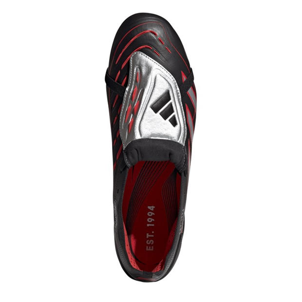 Черно/Червено - adidas - Predator Elite Fold-Over Tongue Firm Ground Football Boots