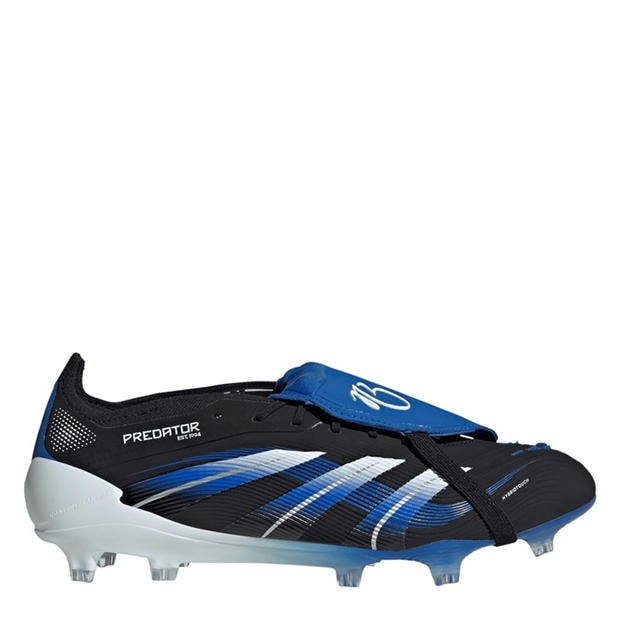 Black/Blue - adidas - Predator Elite Fold-Over Tongue Firm Ground Football Boots