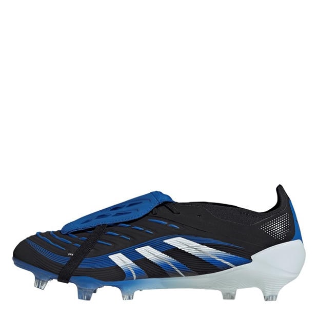 Black/Blue - adidas - Predator Elite Fold-Over Tongue Firm Ground Football Boots