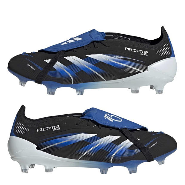 Black/Blue - adidas - Predator Elite Fold-Over Tongue Firm Ground Football Boots