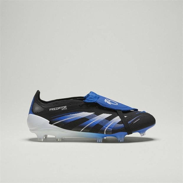 Black/Blue - adidas - Predator Elite Fold-Over Tongue Firm Ground Football Boots