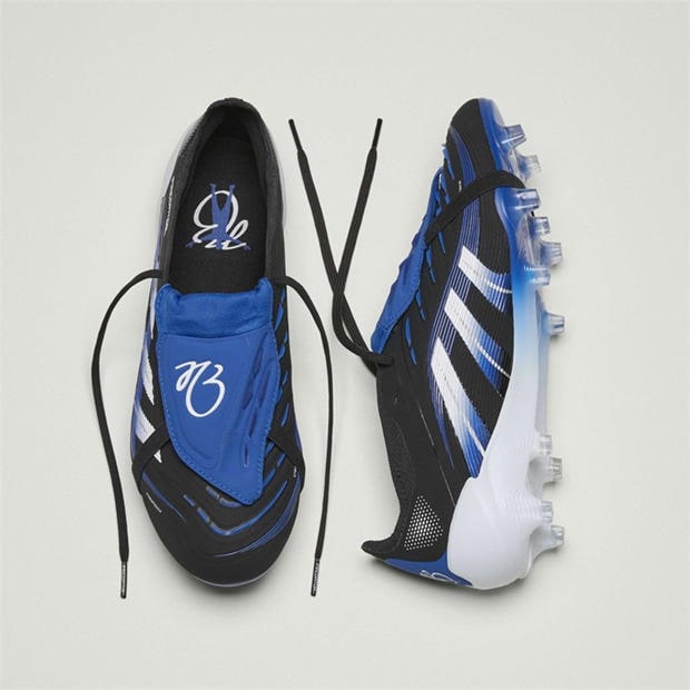 Black/Blue - adidas - Predator Elite Fold-Over Tongue Firm Ground Football Boots