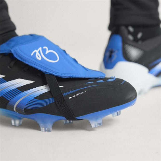 Black/Blue - adidas - Predator Elite Fold-Over Tongue Firm Ground Football Boots