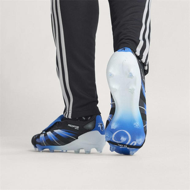 Black/Blue - adidas - Predator Elite Fold-Over Tongue Firm Ground Football Boots
