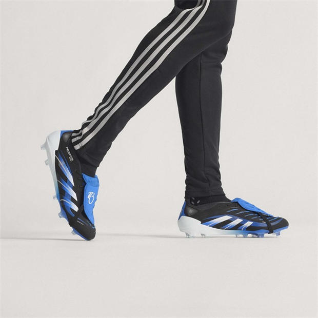 Black/Blue - adidas - Predator Elite Fold-Over Tongue Firm Ground Football Boots