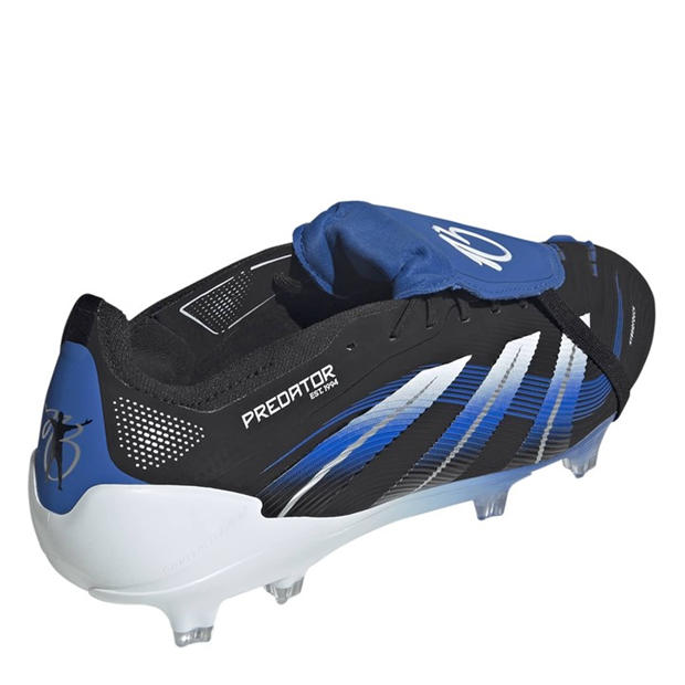 Black/Blue - adidas - Predator Elite Fold-Over Tongue Firm Ground Football Boots