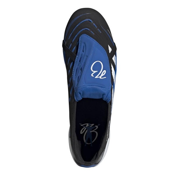 Black/Blue - adidas - Predator Elite Fold-Over Tongue Firm Ground Football Boots