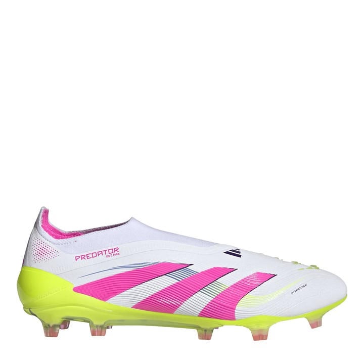 Adidas Men's White Predator Elite Laceless Firm Ground Football Boots in Size 6, Sports Direct