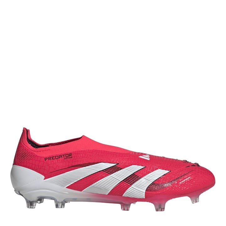 Adidas Men's Red Predator Elite Laceless Firm Ground Football Boots in Size 10, Sports Direct