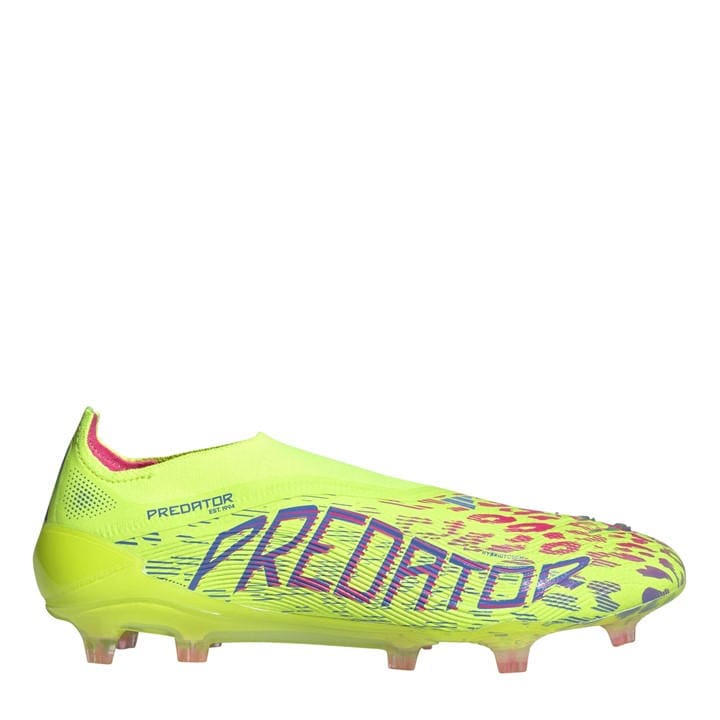 Adidas Men's Yellow Predator Elite Laceless Firm Ground Football Boots in Size 7.5, Sports Direct